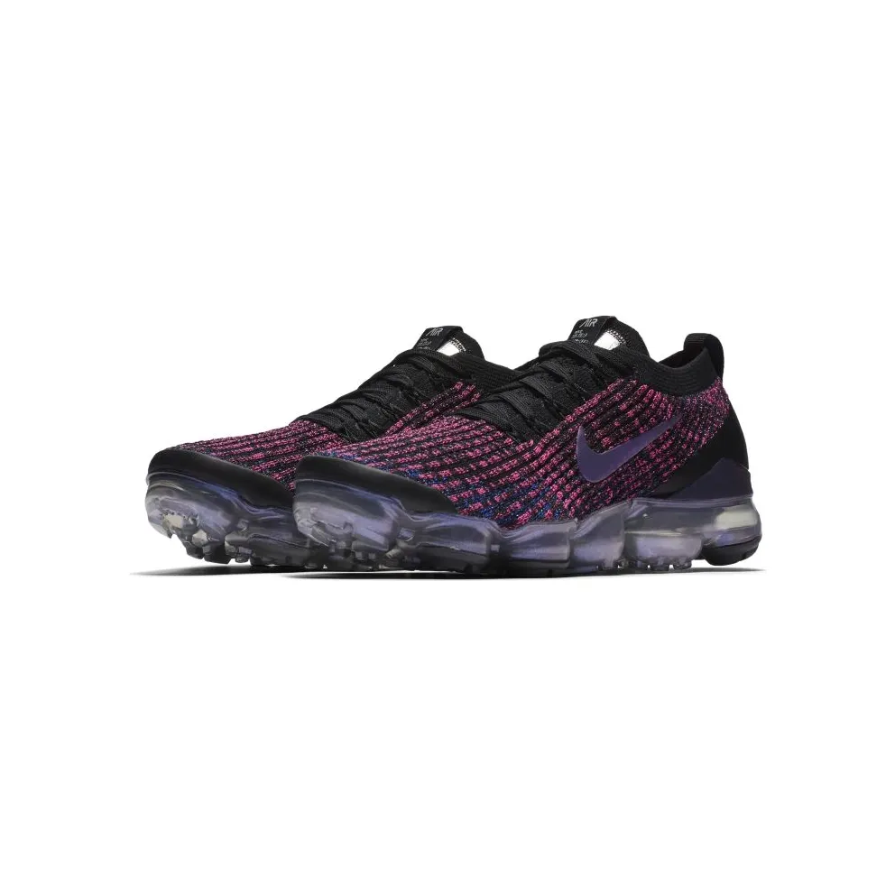 Nike Air VaporMax Flyknit 3 Throwback Future (W) Black/Blue Lagoon-Laser Fuchsia-Metallic Silver (AJ6910-003)