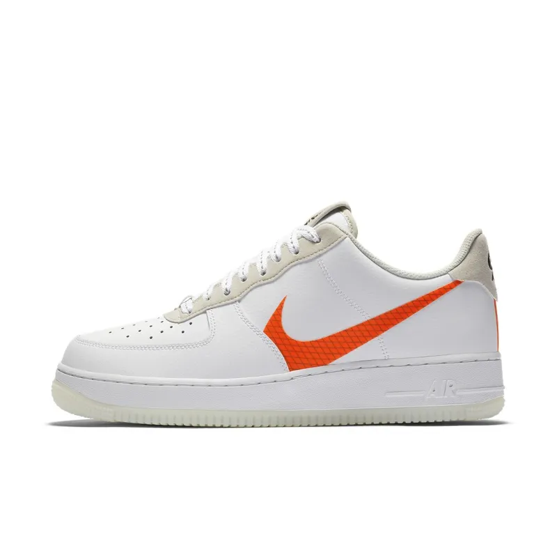 Nike Air Force 1 07 LV8 Orange Swoosh (CD0888-100)
