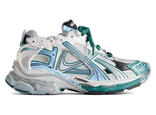 Balenciaga Runner White Green Blue (772774W3RMU9034)
