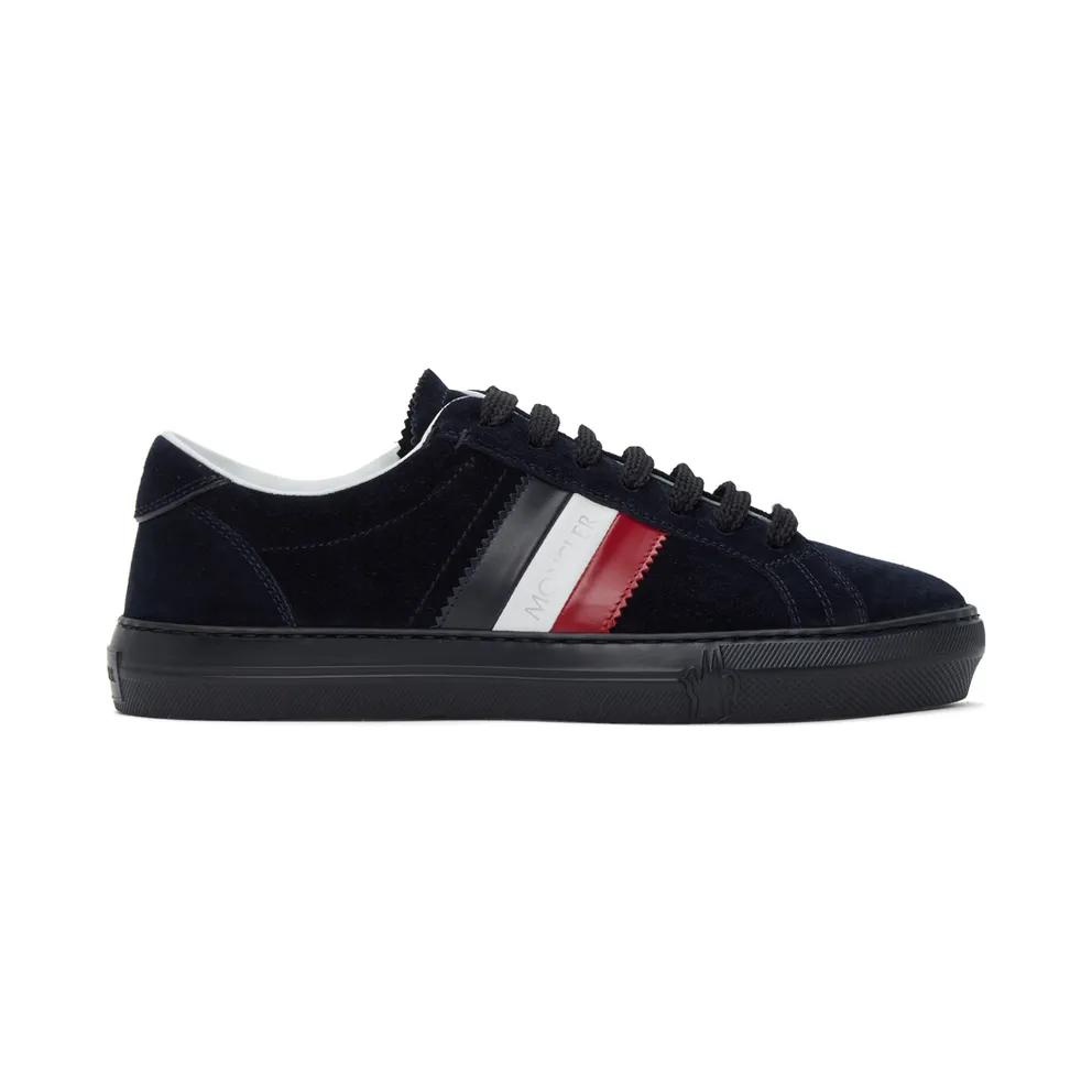 Moncler Navy Suede New Monaco Sneakers (F209A4M7144001A96)