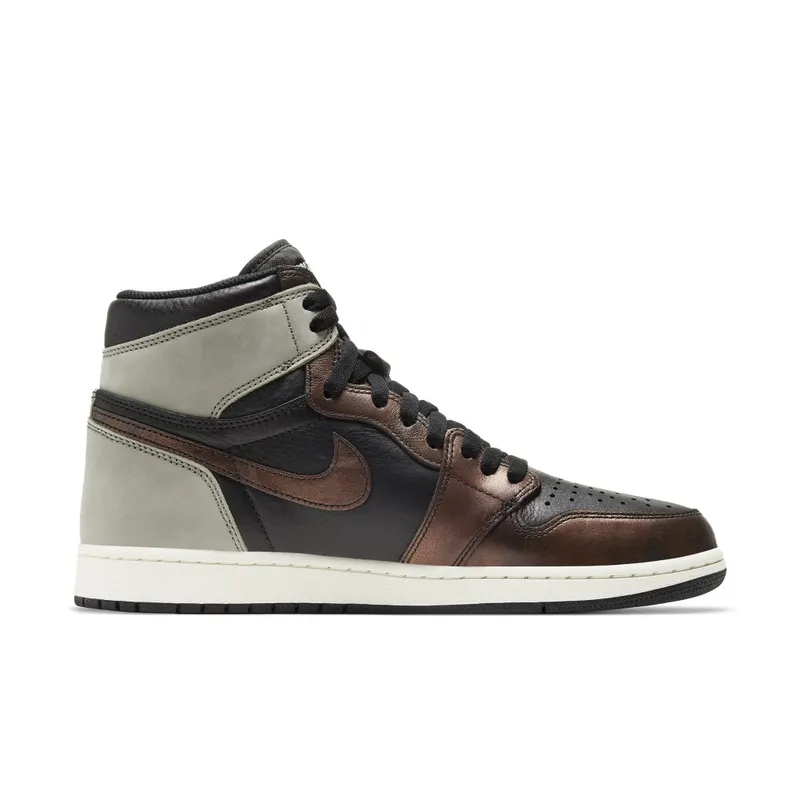 Jordan 1 Retro High Patina – “Black / Grey / Rust” (555088-033)