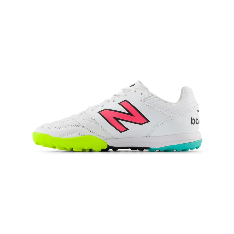 New Balance 442 Pro TF v2 White Hi-Lite Neon Pink (MS41TWH2)