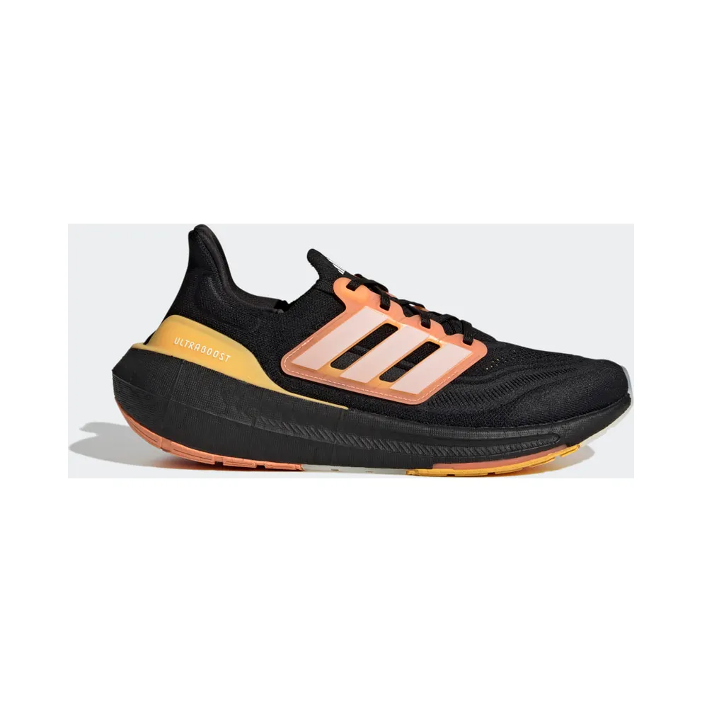 adidas Ultraboost Light Laufschuh Core Black / White Tint / Screaming Orange (HQ8595)