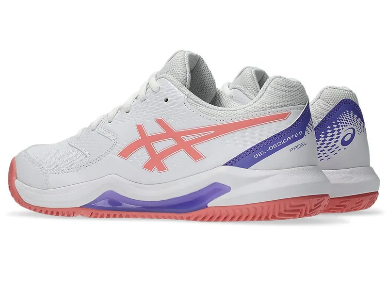 ASICS GEL-DEDICATE 8 PADEL “White / Guava” (1042A241-105)