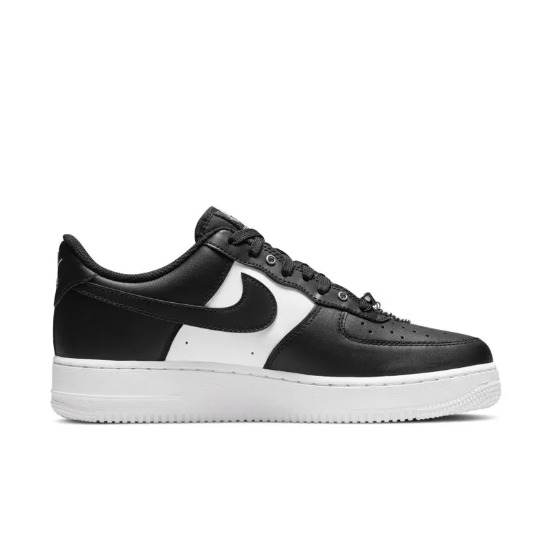 Nike Air Force 1 Low ’07 PRM Black White Metallic Silver (DA8571-001)
