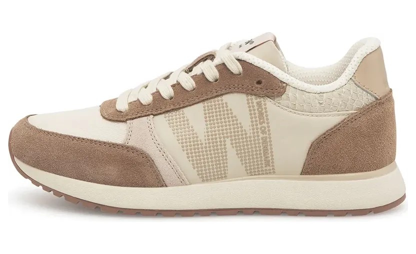 Woden sneaker Lichtbeige / Bruin (N000778-525)