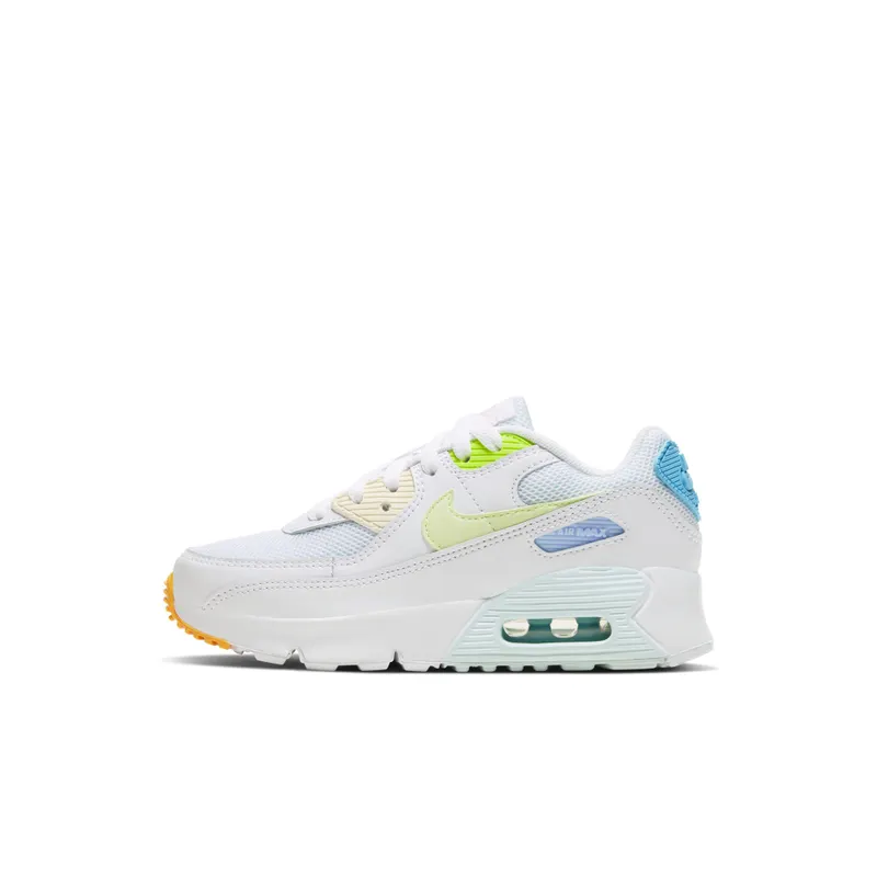 Nike Air Max 90 White Aurora (PS) White/Aurora/Volt (CZ0367-100)