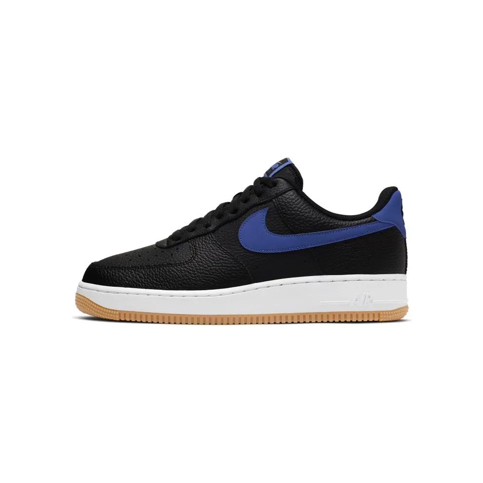 Nike Air Force 1 Low Black Royal Gum Black/White-Gum Medium Brown-Game Royal (CI0057-001)