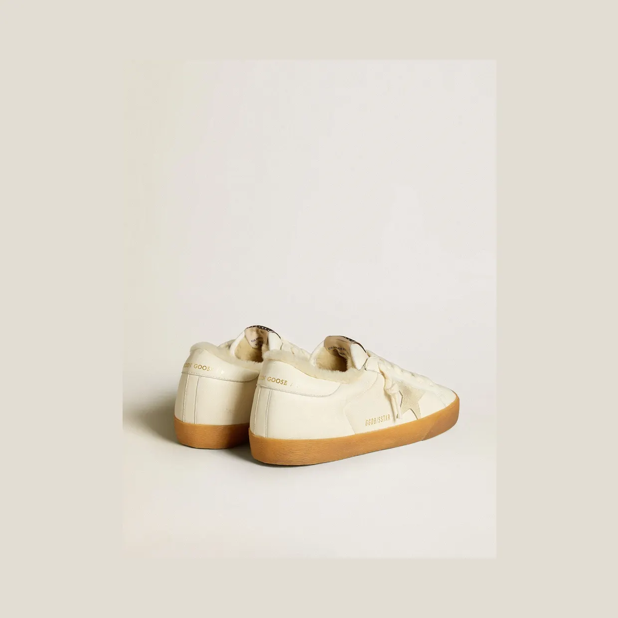 Golden Goose Super-Star In White Nappa With Suede Star And Shearling Lining (GWF00828.F006572.10100) (4)