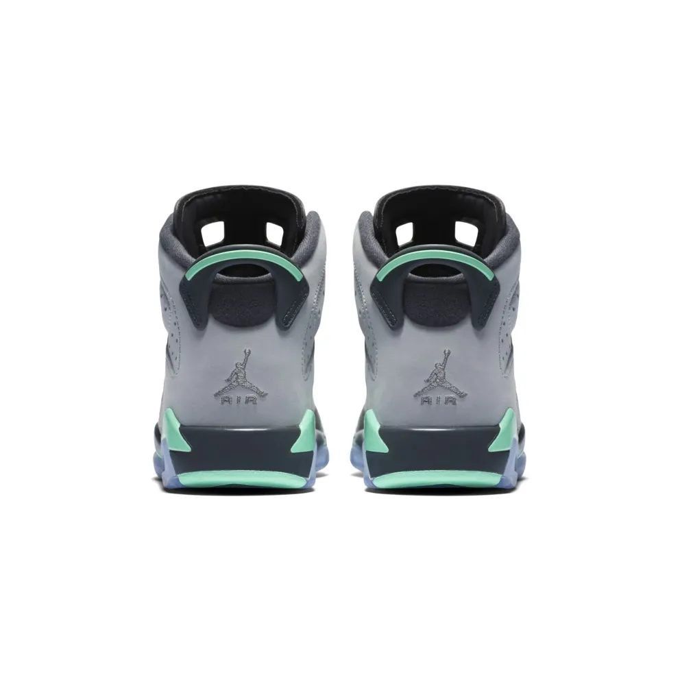 Jordan 6 Retro Green Glow (GS) Cement Grey/Green Glow-Dark Grey-Gorge Green (543390-005)