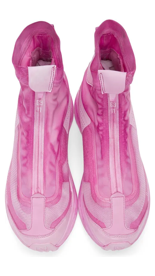 11 by Boris Bidjan Saberi Pink Salomon Edition Bamba2 High GTX Sneakers (152 11xS) (5)