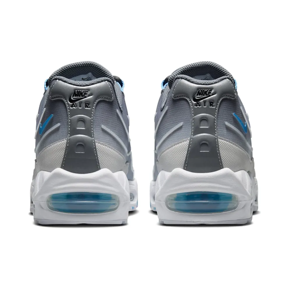 Nike Air Max 95 Big Bubble Tech “Smoke Grey / White / Black / Football Blue” (IH7853-003)