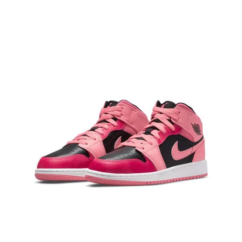 Air Jordan 1 Mid Coral Rush Pink (GS) (554725-662)