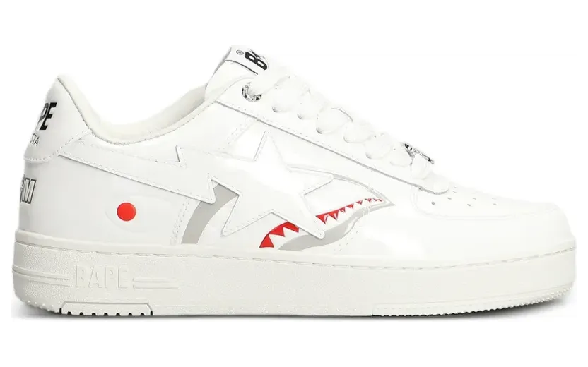 BAPE A Bathing Ape® Bape Sta™ Shark “White” (001FWM301303M)