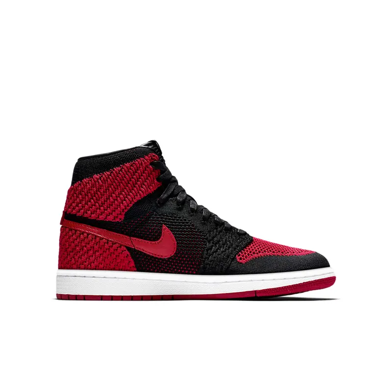 Jordan 1 Retro High Flyknit Bred (GS) Black/Varsity Red-White (919702-001)