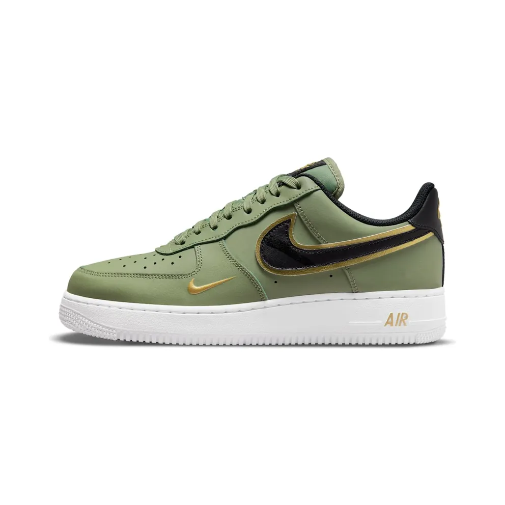 Nike Air Force 1 ’07 LV8 Double Swoosh ‘Oil Green Gold’ (2021) (DA8481-300)