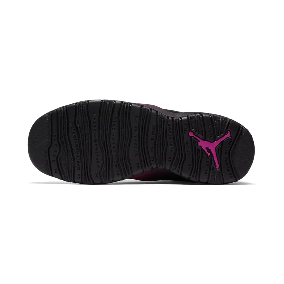 Jordan 10 Retro Black Fuchsia Black (GS) Black/Fuchsia Blast-Black (487211-017)