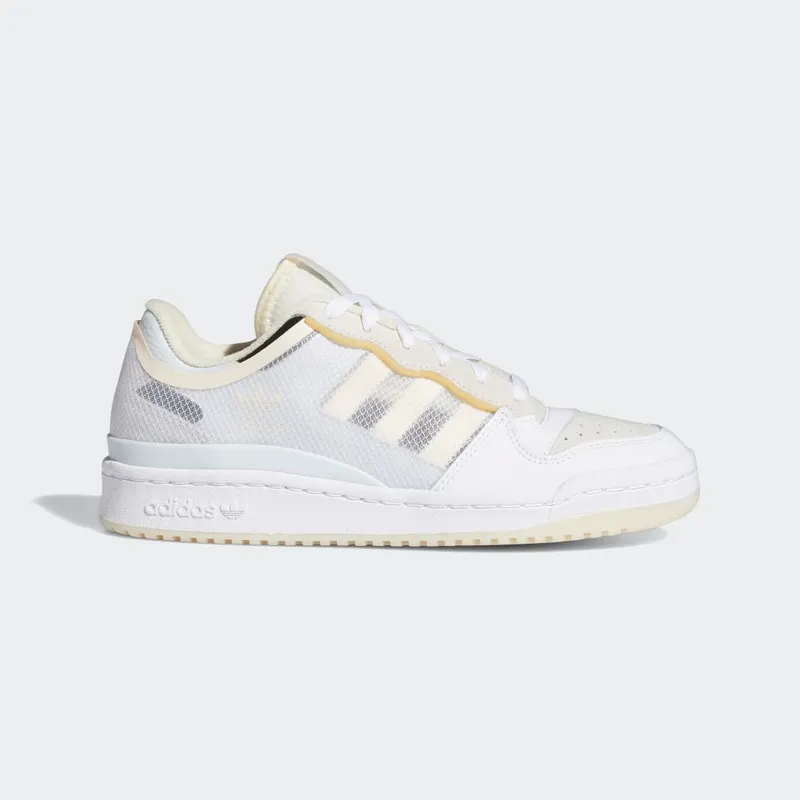 adidas Forum Low Transparent Panel Cloud White / Ecru Tint / Blue Tint (FY8014)