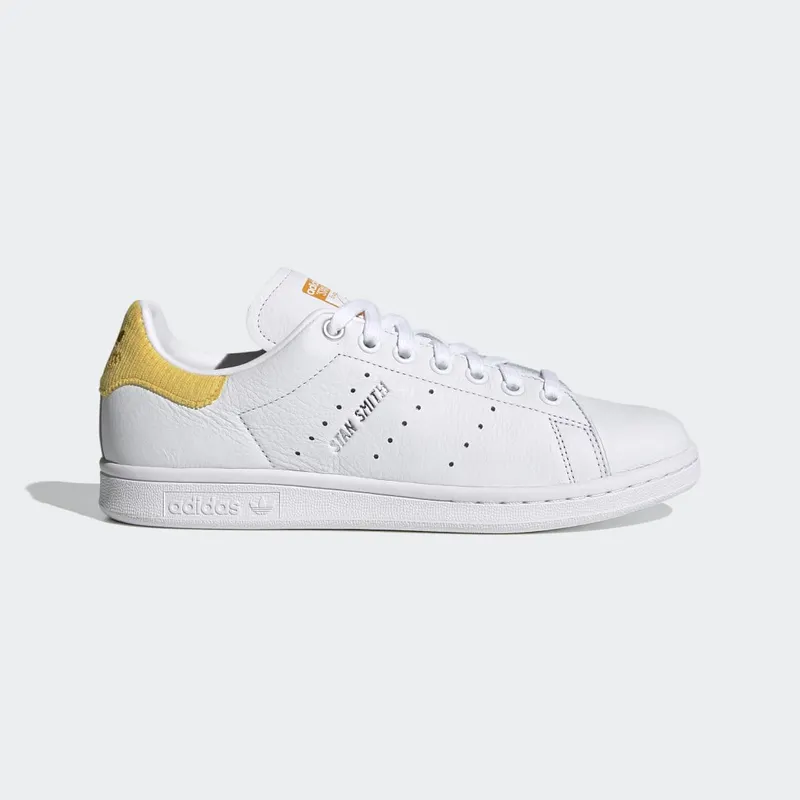 Adidas Stan Smith ‘White Corn Yellow’ Cloud White/Silver Metallic/Corn Yellow (H69023)