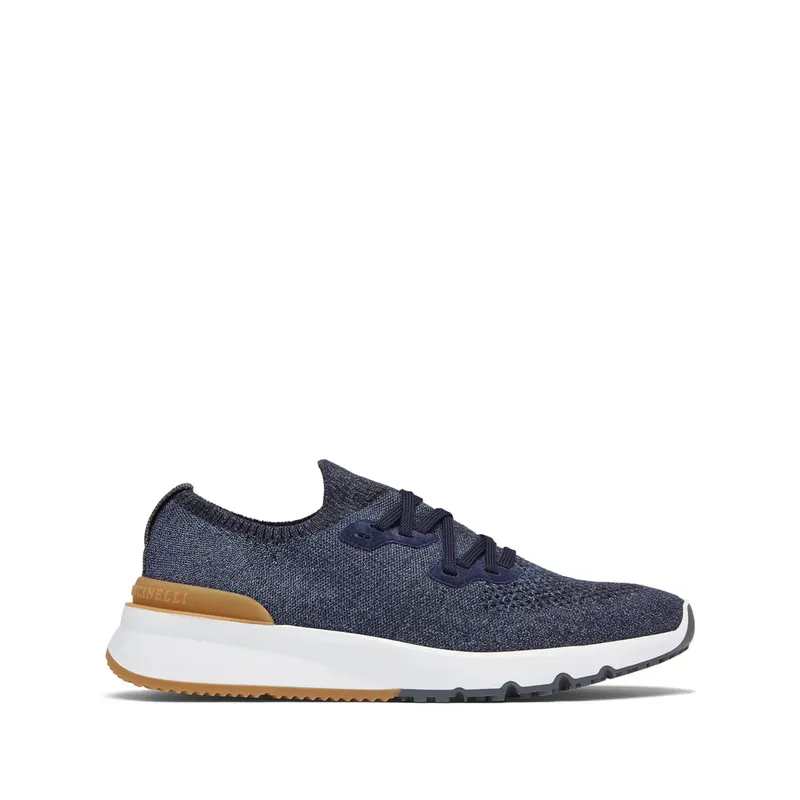 Brunello Cucinelli Knitted Lace-up “Blue” (MZUKISO250 CO250)