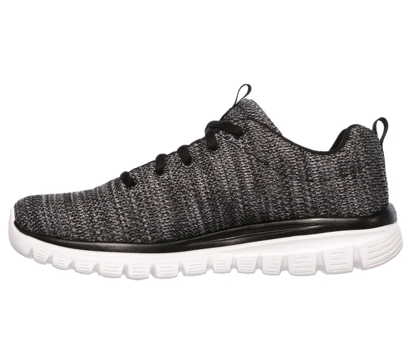 Skechers Graceful – Twisted Fortune Sneaker Black/White