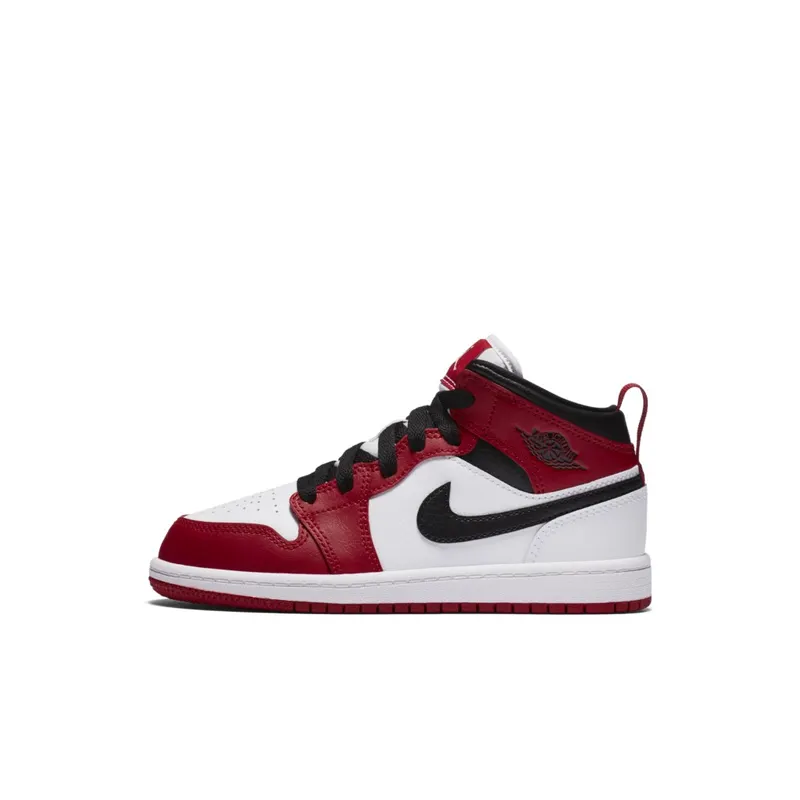 Jordan 1 Mid Chicago 2020 (PS) White/Gym Red-Black (640734-173)