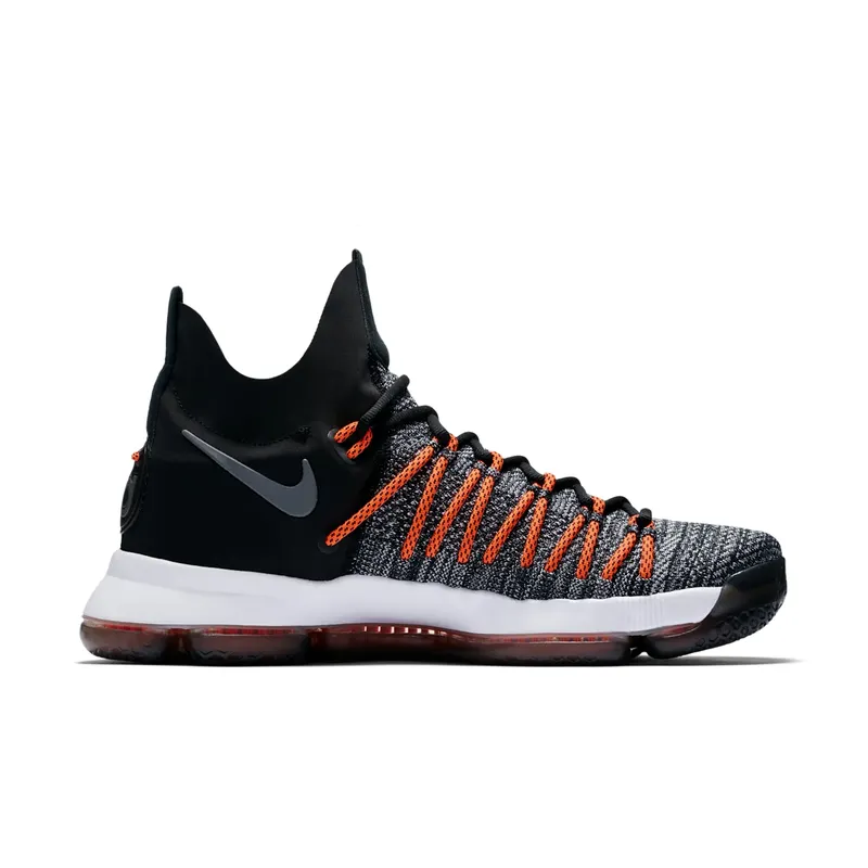 Nike KD 9 Elite Dark Grey Hyper Orange Black/White-Dark Grey-Hyper Orange (878637-010)