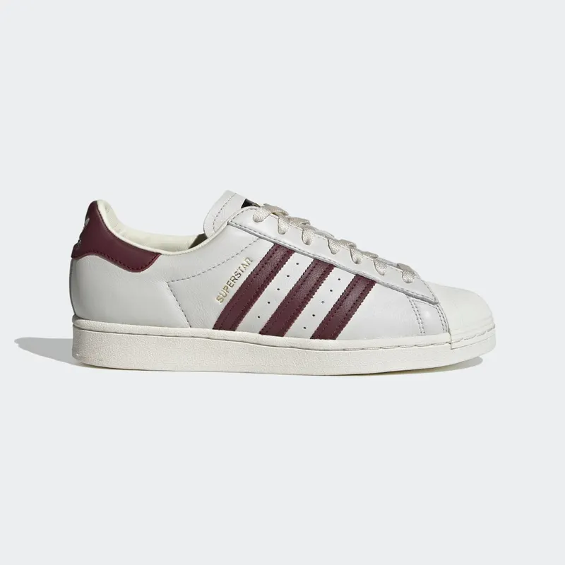 adidas Superstar Off White / Maroon / Off White (H68187)