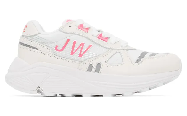 Junya Watanabe White and Pink Hi-Tec Edition Synthetic Leather Sneakers (K010005-012)