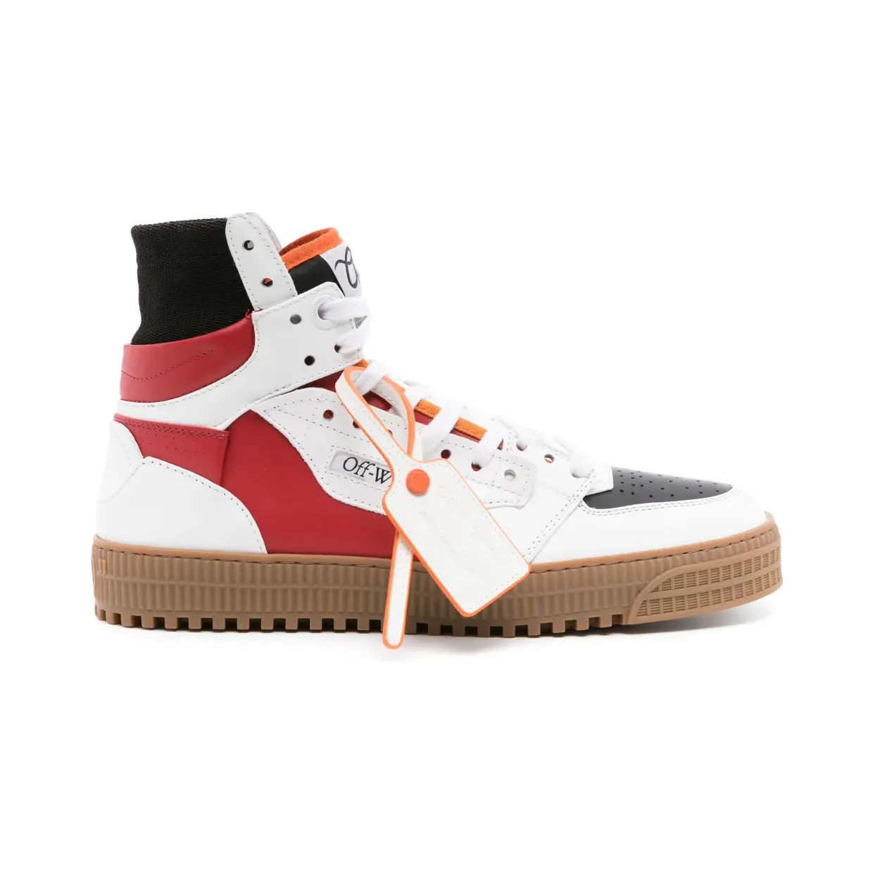 Off-White 3.0 Off Court leren “Red” (OMIA065S24LEA0022501)