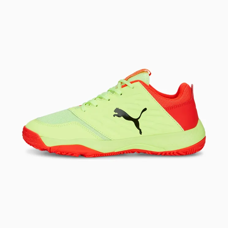 Puma Accelerate Turbo II handbalschoenen Black/Red/Yellow (10687802)