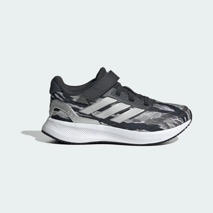 adidas Runfalcon 5 Shoes Kids “Silver Pebble / Silver Metallic / Carbon” (JQ2185)