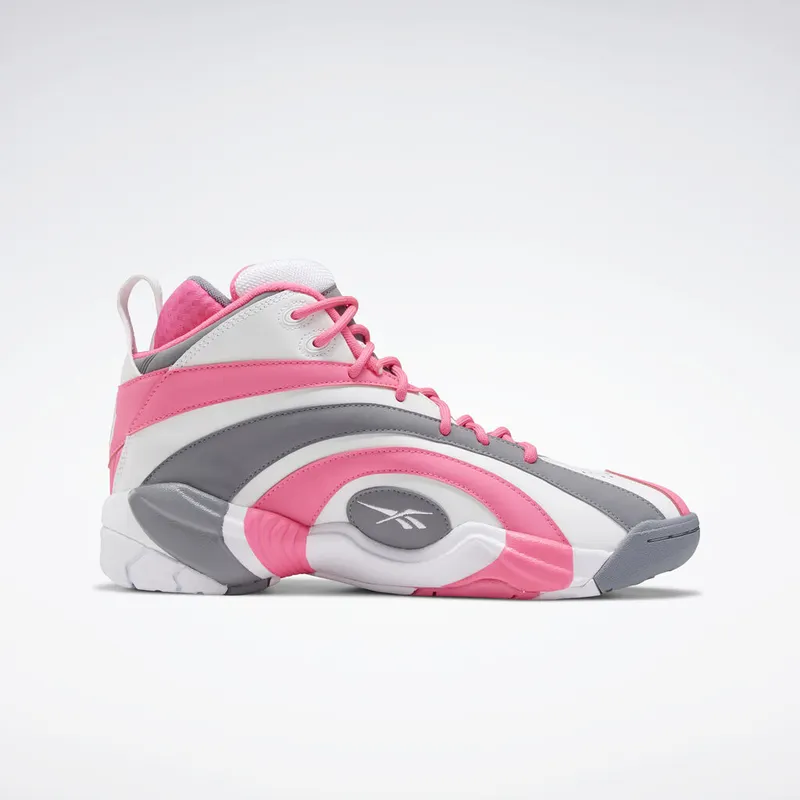 Reebok Shaqnosis Solar Pink White/Solar Pink-Skull Grey (Other Brands Reebok)