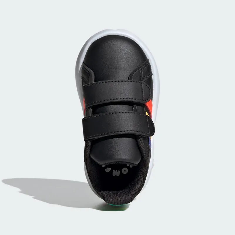 adidas Grand Court 2.0 Kids Core Black / Lucid Blue / Court Green (IE1372)