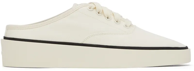 Fear of God White Canvas 101 Backless (FG80-003CNV)