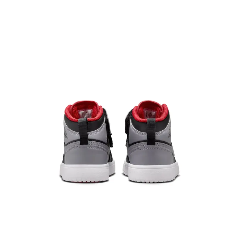 Jordan 1 Mid ALT Black Fire Red White Cement Grey (DR9745-006)