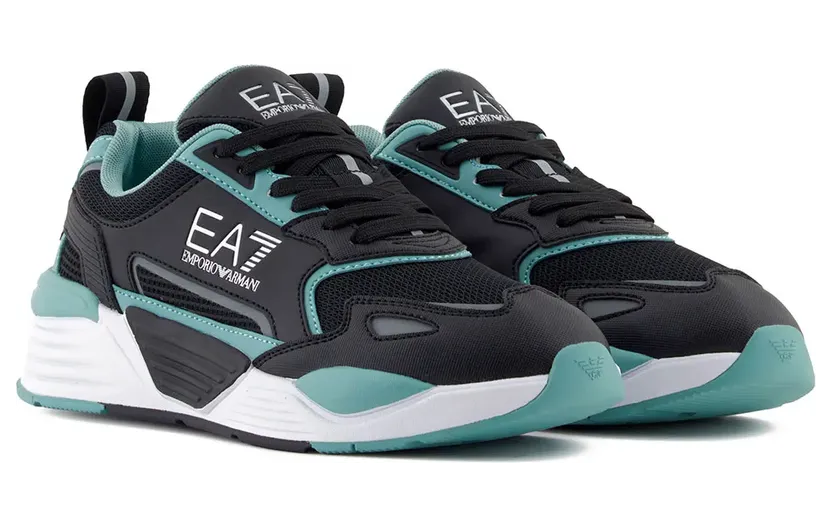 Emporio Armani EA7 Emporio armani sneaker Black / Blue Surf / Silv (7X000308AF18447MZ2388)