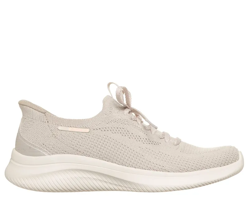 Skechers Slip-ins: Ultra Flex 4.0 Sneaker Natuurlijk
