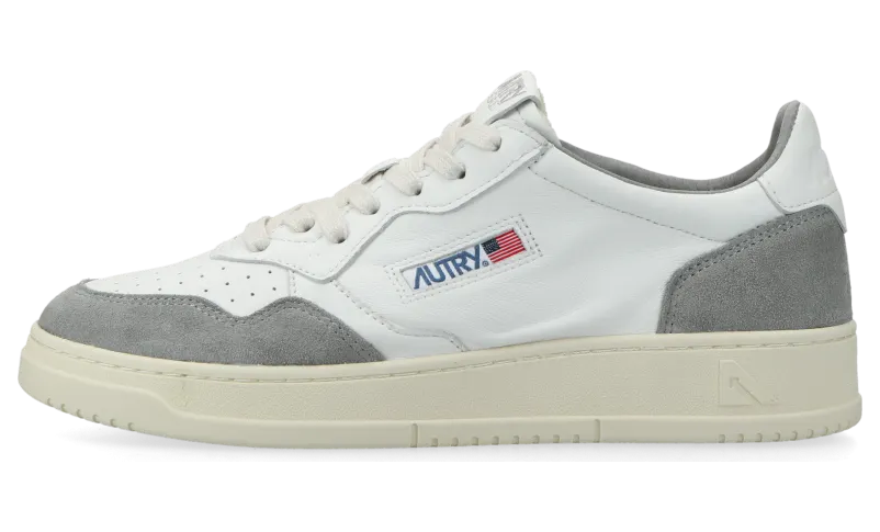 Autry Medalist Low W (goat / suede white / grey) – AULWGS37