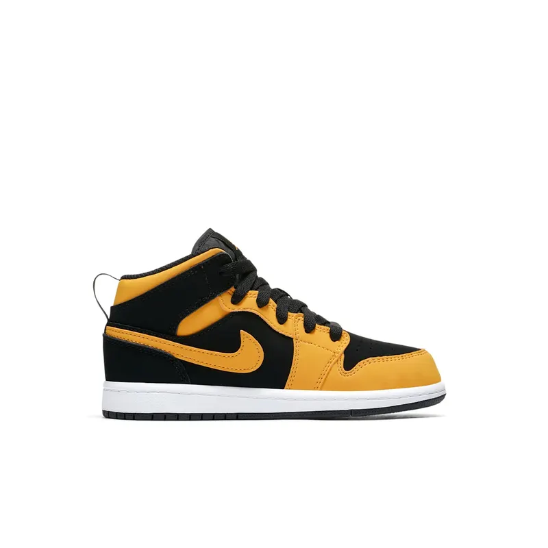 Jordan 1 Mid New Love 2017 (PS) Black/Varsity Maize-White (640734-071)