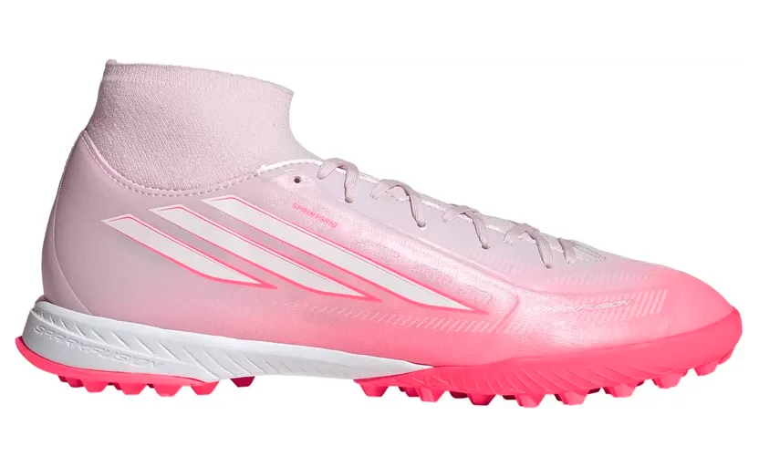 Adidas F50 Sparkfusion League Mid Cut TF Damen Multinockenschuhe, rosa, Größe 41 ⅓ (KI1022)