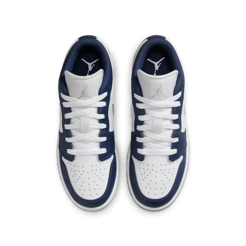 Jordan 1 Low Midnight Navy Wolf Grey (553560-141)