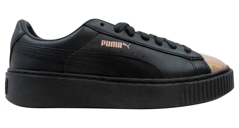 Puma Basket Platform Metallic Puma Black Rose Gold (W)