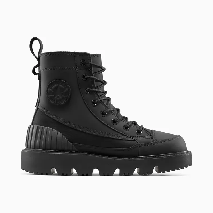 Converse Chuck 70 Waterproof Leather Rugged “Triple Black” (A14672C)
