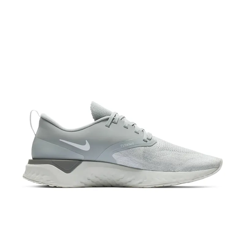 Nike Odyssey React 2 Flyknit Wolf Grey White Wolf Grey/White-Pure Platinum-Light Armory Blue (AH1015-001)