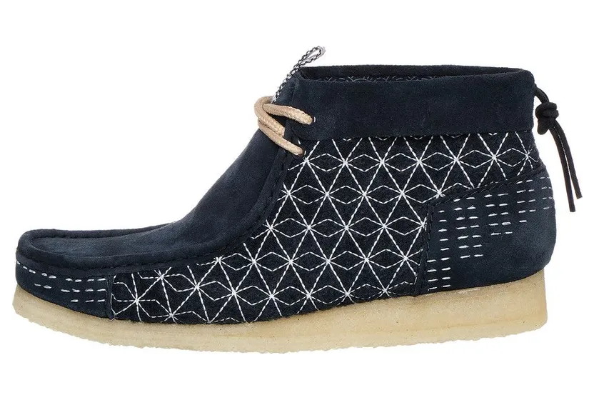Clarks Originals Wallabee Boot Navy Sashiko (26169152)