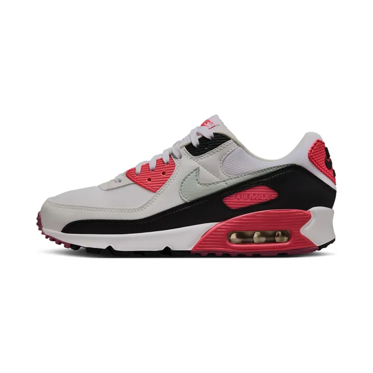 Nike Air Max 90 “White / Aster Pink / Black / Light Silver” (DH8010-105)