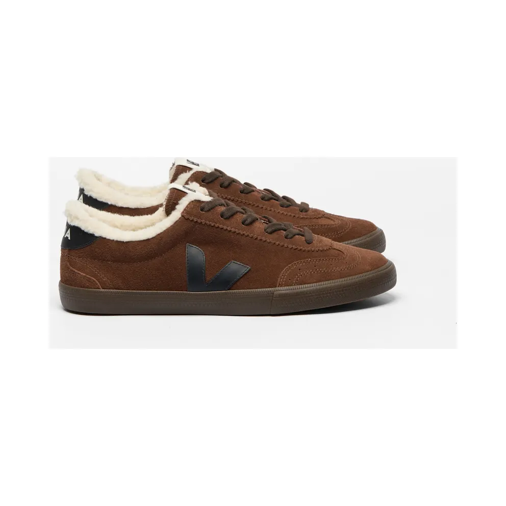 Veja Volley Suede Sneakers with Shearling-Lined Interior Hazel (VU0321470)