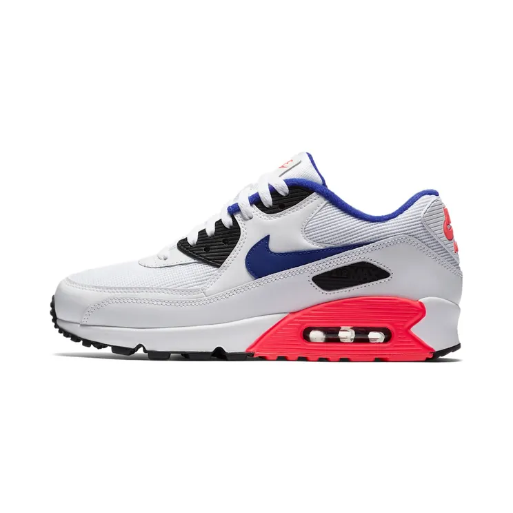 Nike Air Max 90 “White / Solar Red / Black / Ultramarine” (537384-136)