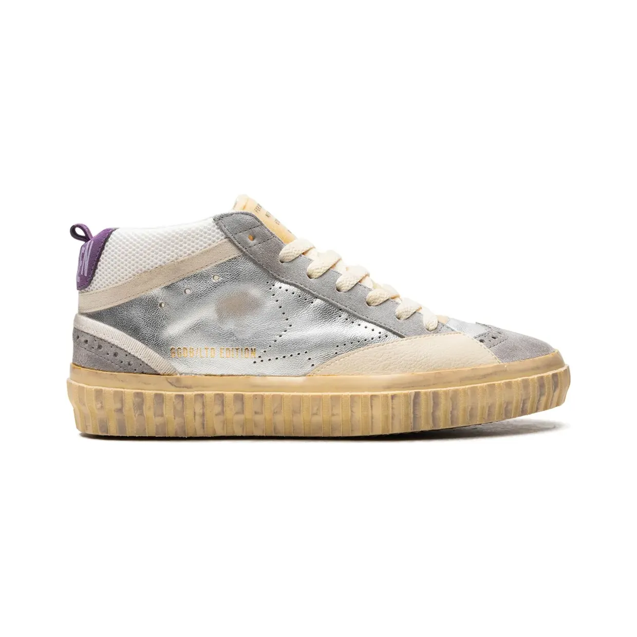 Golden Goose Mid Star Silver/Silver Sconce/Purple “Silver” (GMF00507F004361)